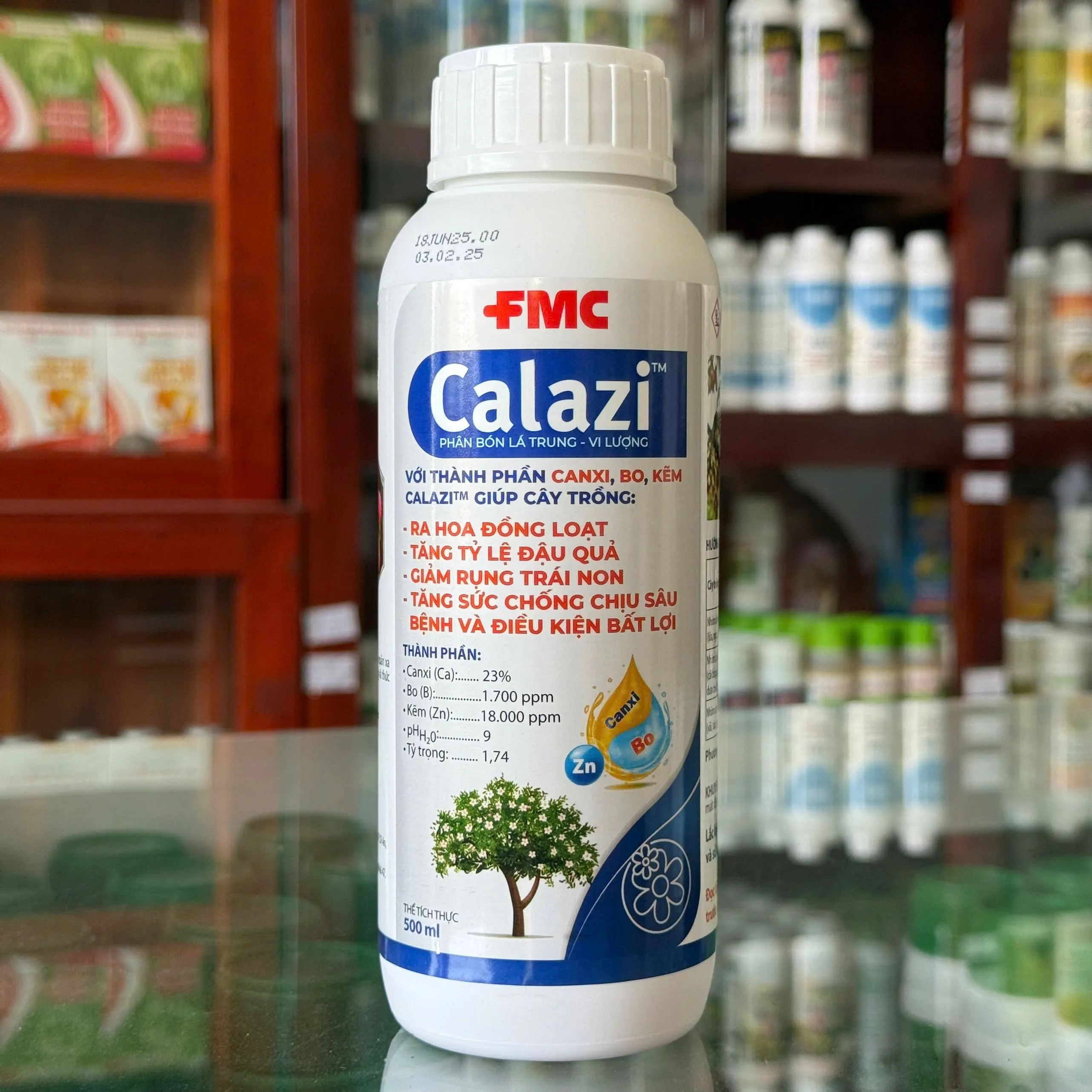 phân bón lá CALAZI của FMC chai 500ml